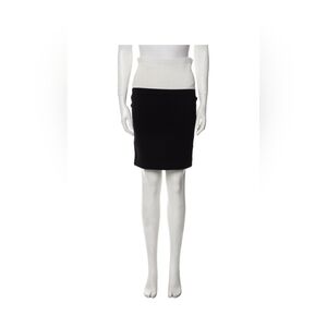 Elegant Black and White Women's Colr Block Skirt From Narciso Rodriguez